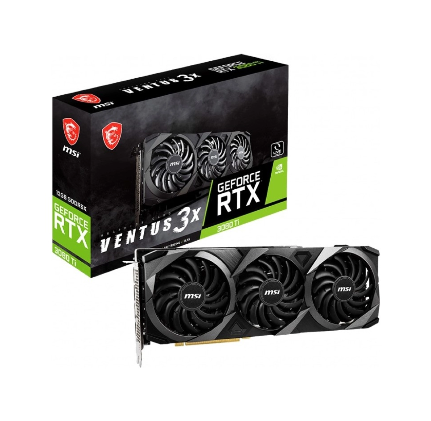 Msi Vga Geforce Rtx 3080 Ti 12Gb 384Bit Ekran Kartı Rtx 3080 Ti Ventus ürün görseli