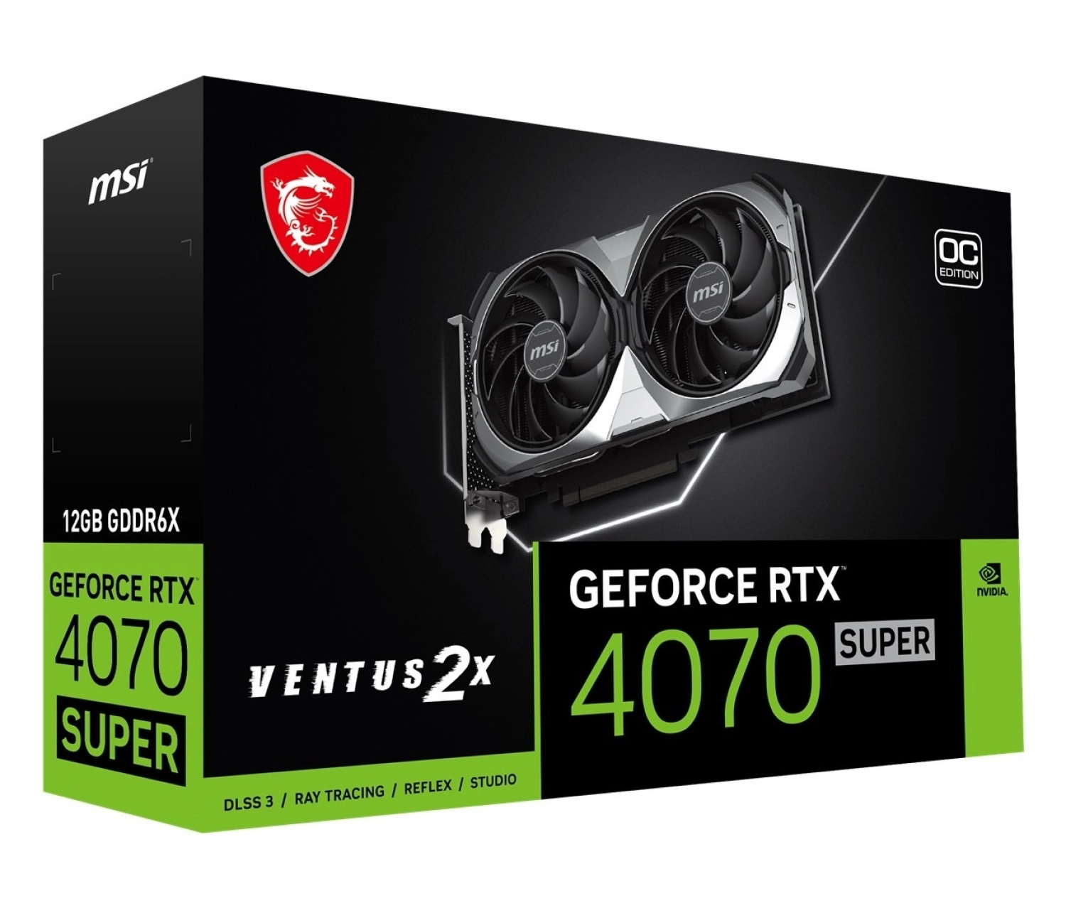 Msi Vga Geforce Rtx 4070 Super 12G Ventus 2X Oc Rtx4070S 12Gb Gddr6X 192B Dx12 Pcie 4.0 X16 - Görsel 10