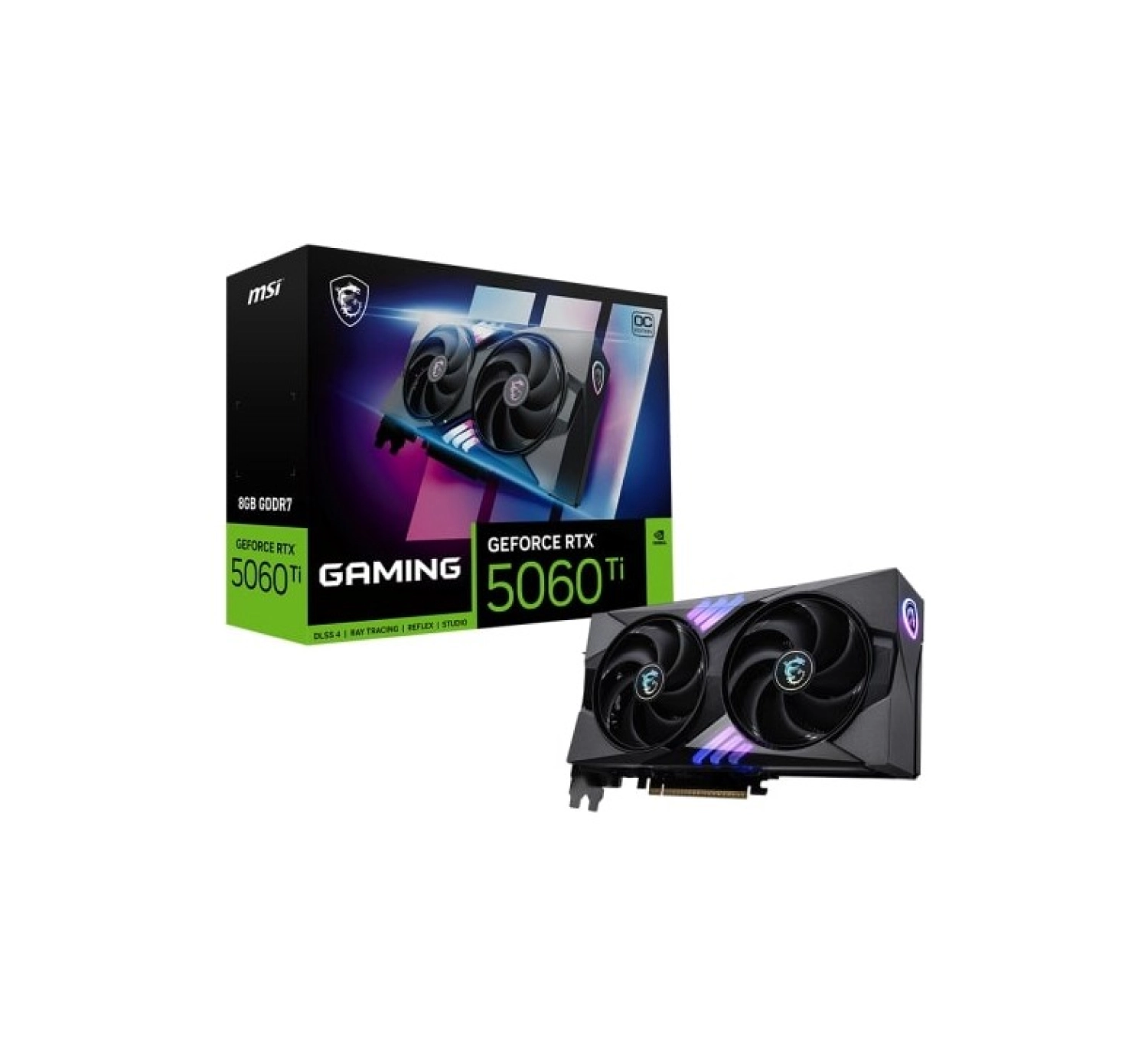 Msi Vga Geforce Rtx 5060 Ti 8G Gaming Oc Rtx5060Ti 8Gb Gddr7 128B Dx12 Pcie 5.0 X16 ürün görseli