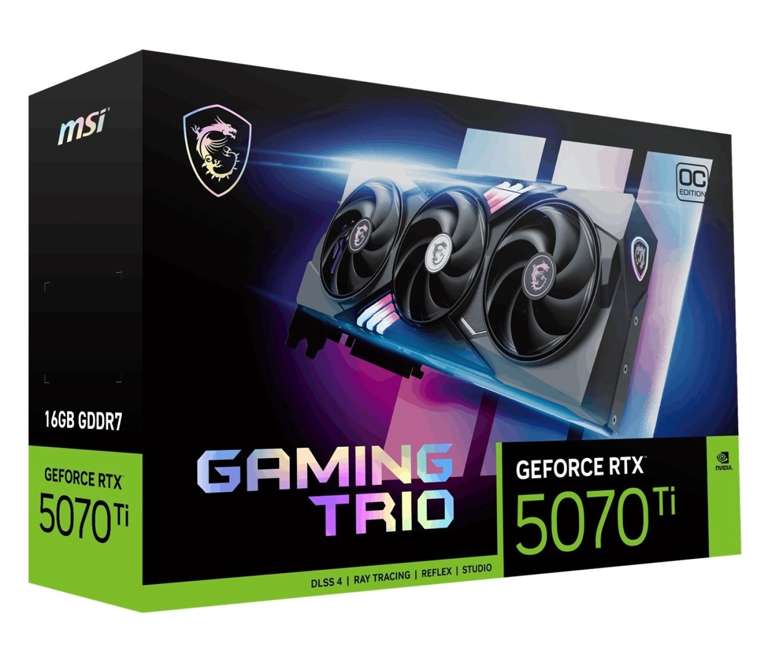 Msi Vga Geforce Rtx 5070 Tı 16G Gaming Trıo Oc Plus Rtx5070Ti 16Gb Gdrr7 256 B Dx12 Pcıe 5.0 X16 - Görsel 2