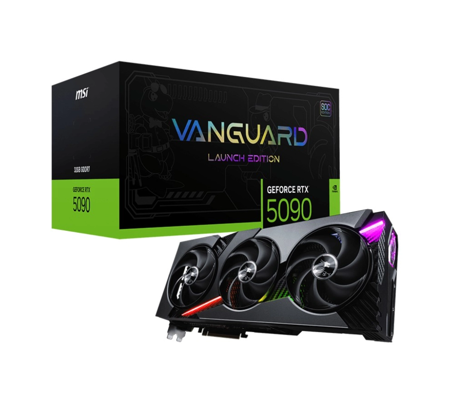 Msi Vga Geforce Rtx 5090 32G Vanguard Soc Launch Edıtıon Ekran Kartı ürün görseli