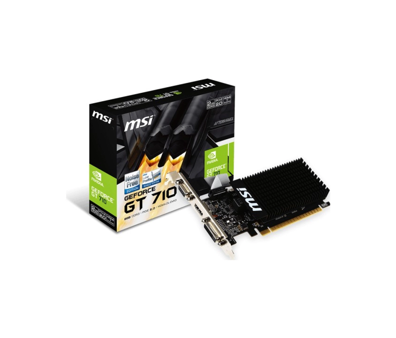 Msi Vga Gt 710 2Gd3H Lp Gt710 2Gb Ddr3 64B Dx12 Pc Ekran Kartı ürün görseli