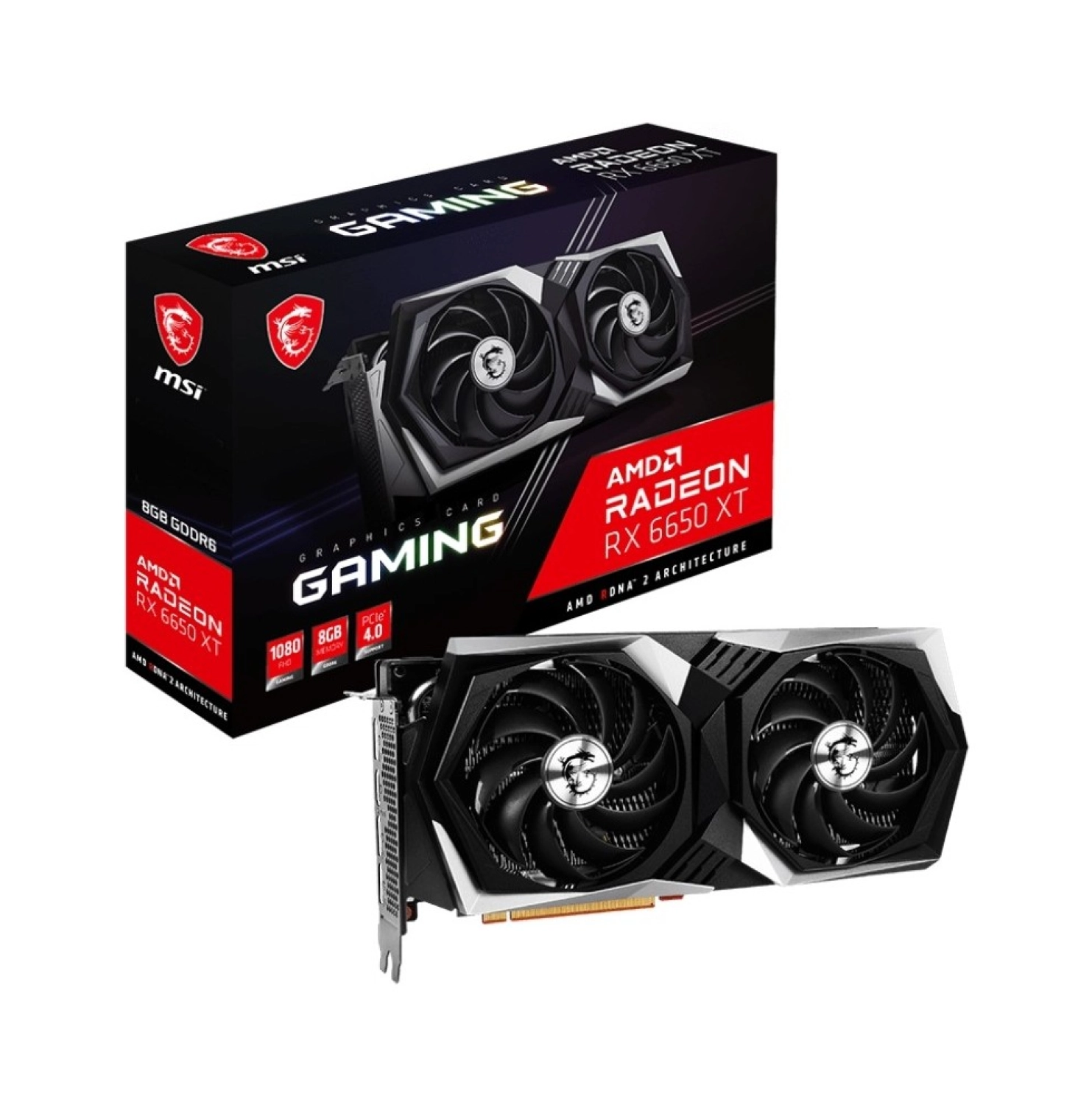 Msi Vga Radeon Rx 6650 Xt Gaming 8G Rx6650Xt 8Gb Gddr6 128B Pcıe 4.0 X8 ürün görseli