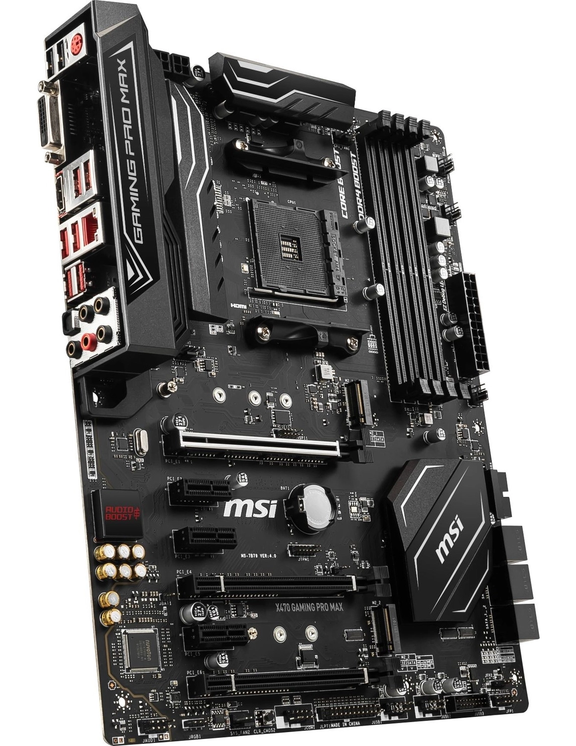 Msi X470 Gaming Pro Max Am4 Ddr4 4133Oc) Dvi Hdmi 2Xm.2 Usb3.1 Atx Anakart - Görsel 2