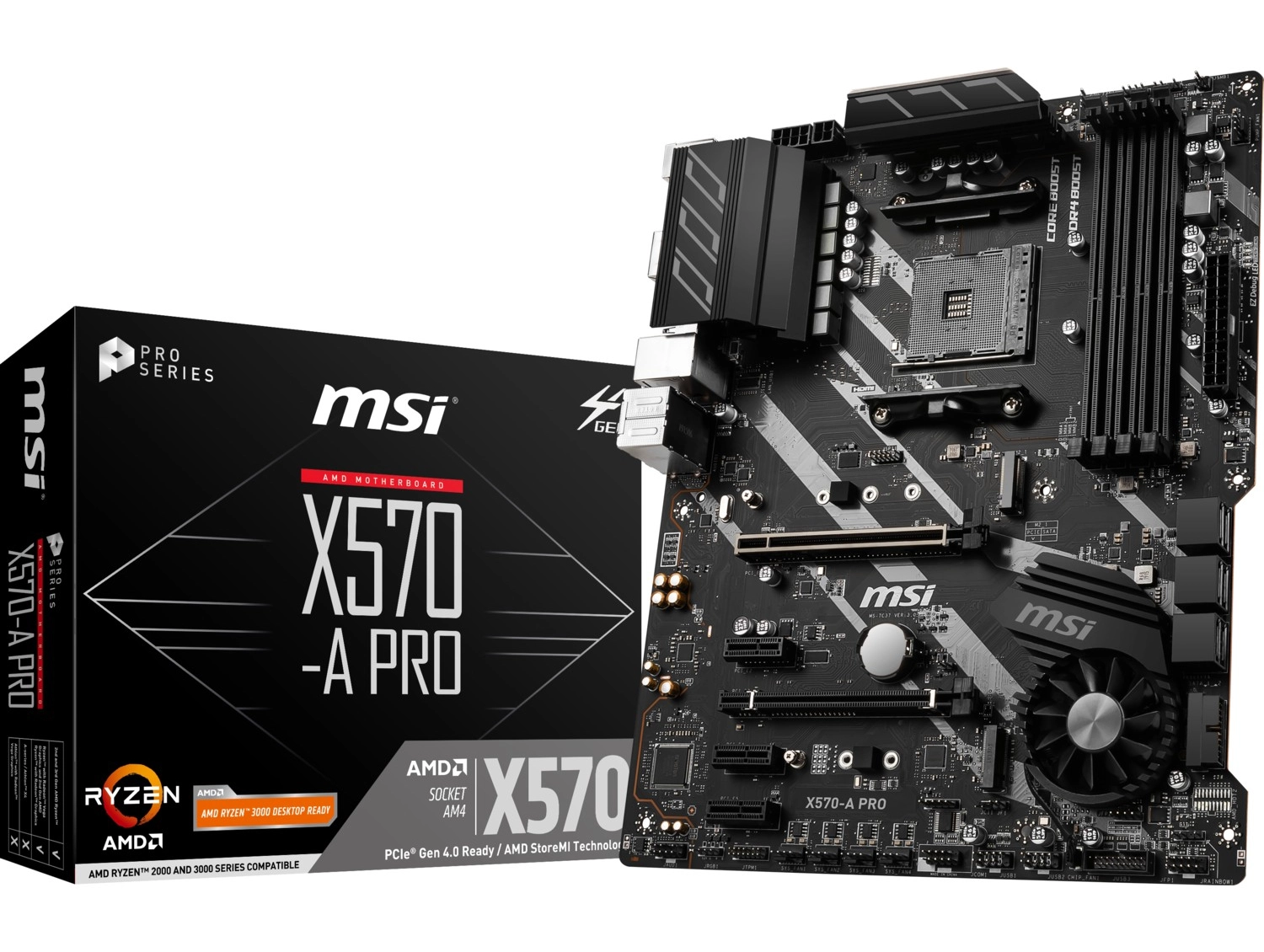 Msi X570-A Pro Am4 Ddr4 4400 Mhz (Oc) 2 X M.2 Usb 3.2 Hdmi Atx Anakart - Görsel 5