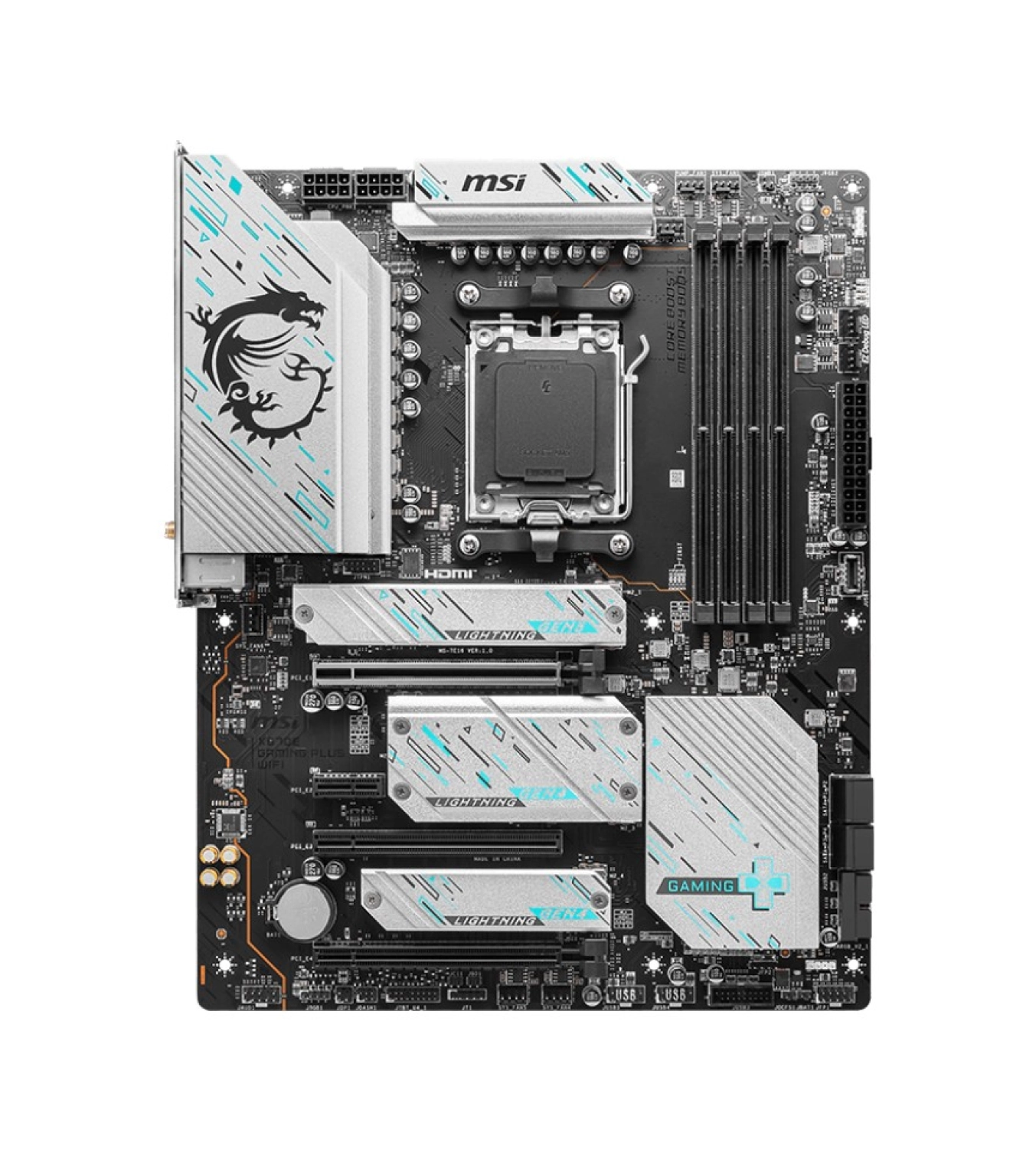 Msi X670E Gaming Plus Wifi Am5 Ddr5 7800Mhz(Oc) 4X M.2 Usb 3.2 Hdmi Dp 2.5G Lan Amd Wifi 6E Atx ürün görseli