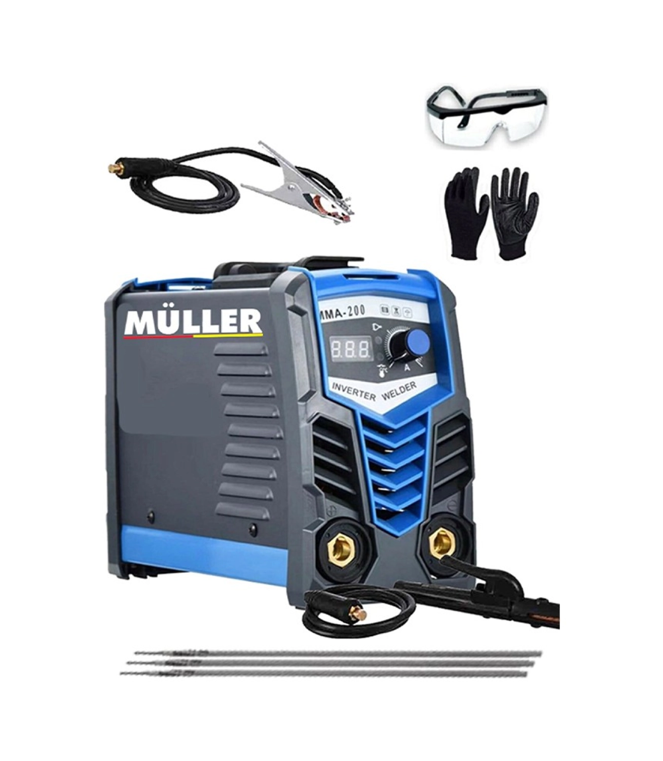 Müller Germany 201Sx Çift Kartlı Hava Soğutmalı Invertec Compact Kaynak Makinesi ürün görseli