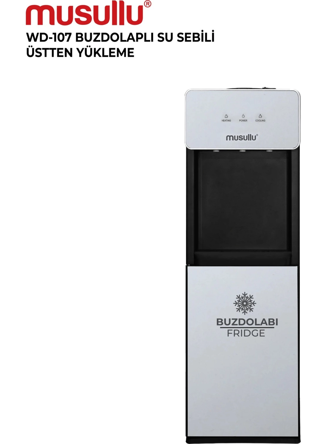 Musullu Buzdolaplı Su Sebili Wd-107 ürün görseli