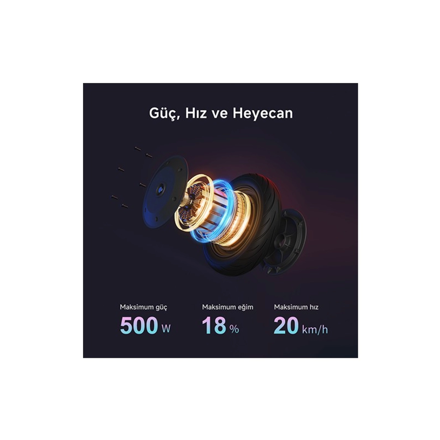 Navee V50I Pro Elektrikli Scooter 50 Km Menzil 25 Km Hız - 700W Güç - Katlanır Scooter - Ipx5 - Doubleflip - Görsel 4