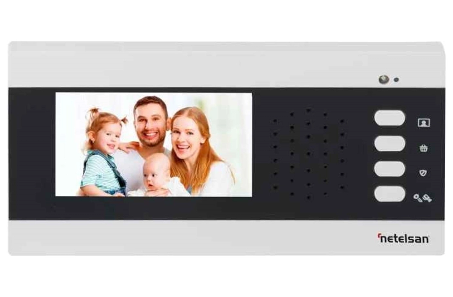 Netelsan 4 Daire Görünütlü 4.3" Inç Diafon Seti - Görsel 2