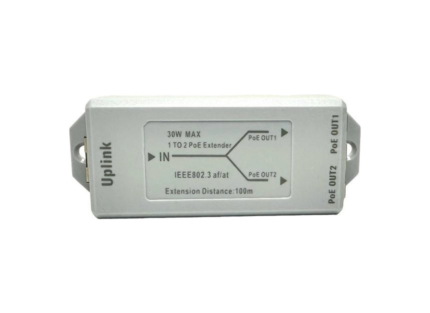 Novacom Nd-Pe102 10/100Mbps 1/2 Poe Extender 100Mt 30W Iç Ortam - Görsel 3