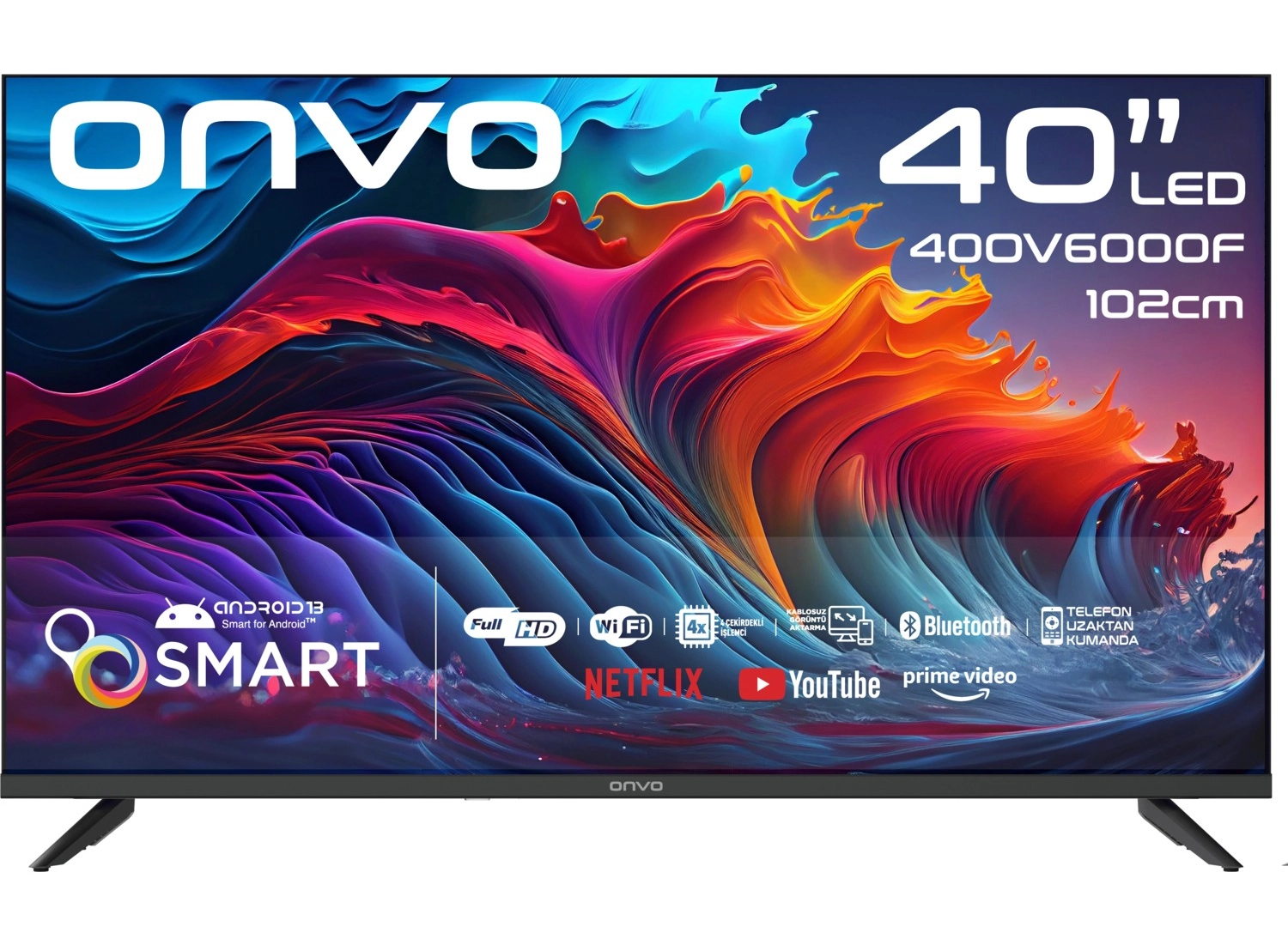 Onvo 40Ovf6000F 40" 102 Ekran Uydu Alıcılı Full Hd Android Smart Led Tv ürün görseli