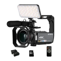 Ordro 4K Ir Gece Görüşü 1080P 60Fps Dijital Wifi Video Kamera Kaydedici
