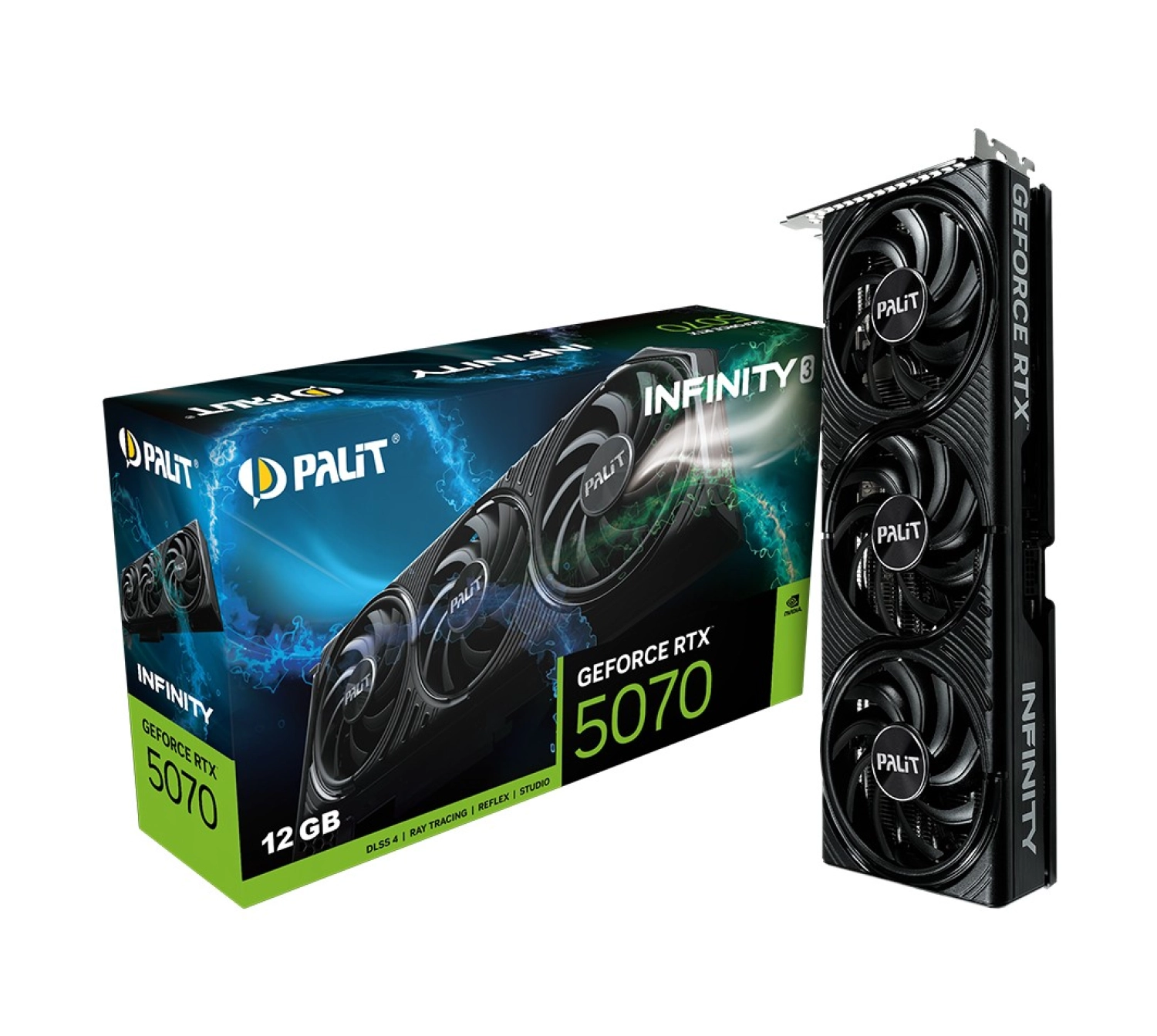 Palit Geforce Rtx5070 Infinity 3 12Gb 192Bit Gddr7 Ekran Kartı Ne75070019K9-Gb2050S ürün görseli