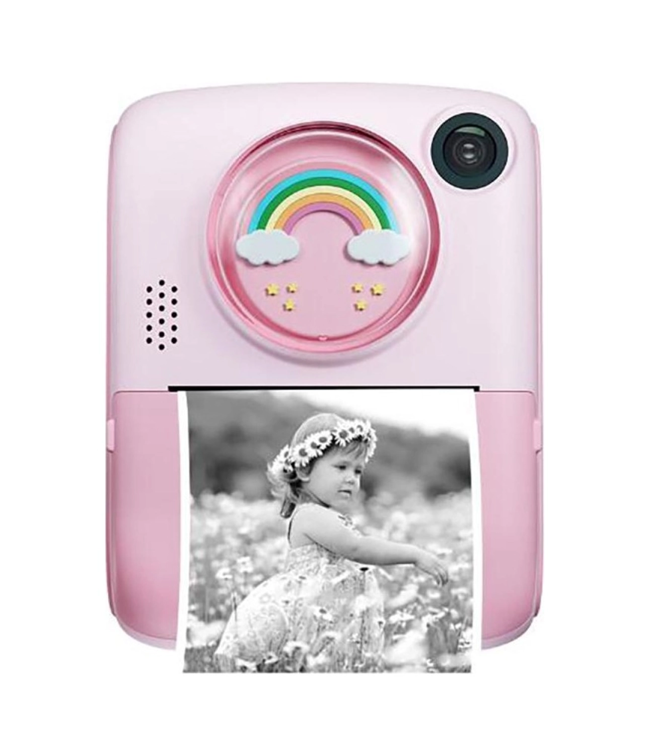 Pazariz Anlık Termal Yazıcılı Dijital Çocuk Kamerası 2.0 Inç Hd 1080P Instant Photo Printer Camera Pembe ürün görseli