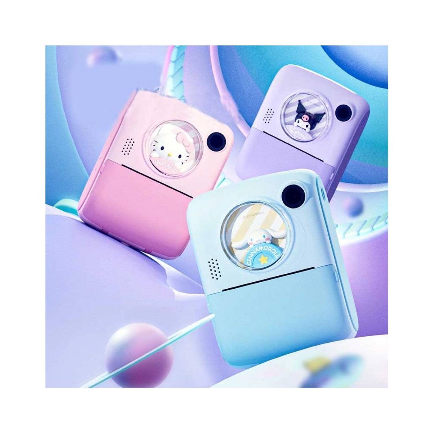 Pazariz Anlık Termal Yazıcılı Dijital Çocuk Kamerası 2.0 Inç Hd 1080P Instant Photo Printer Camera Pembe - Görsel 3