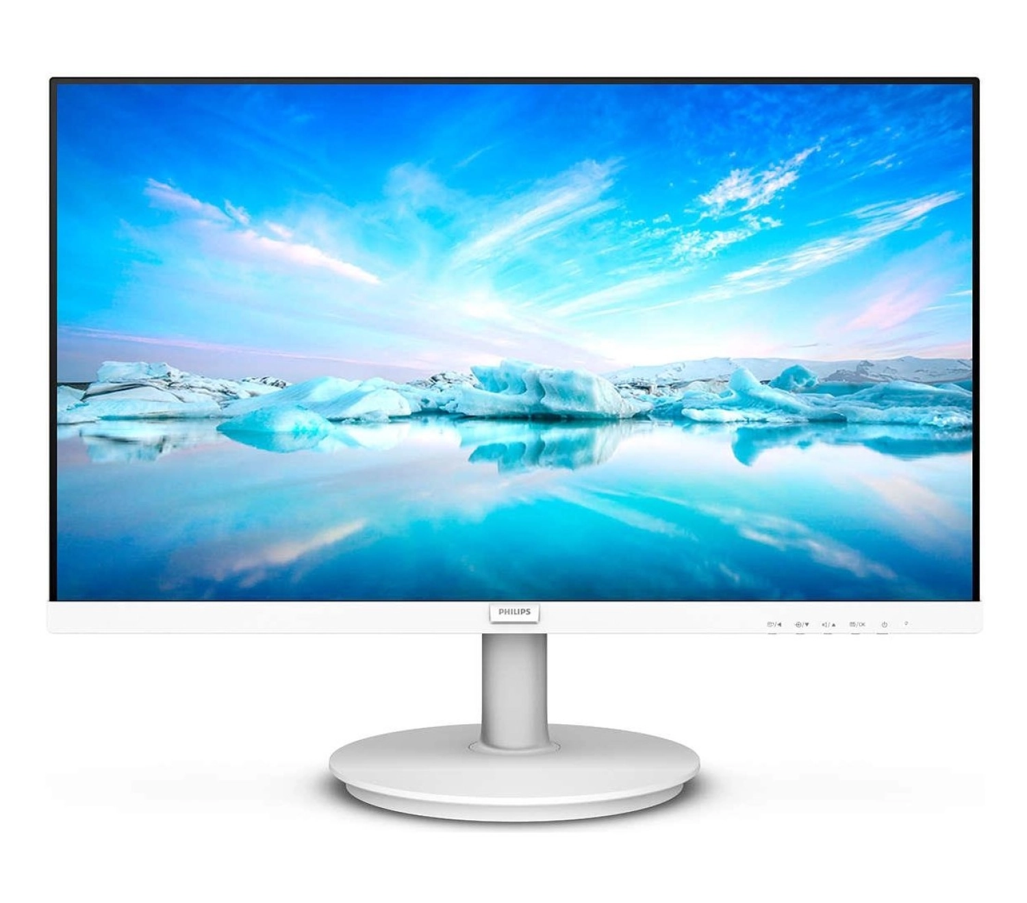 Philips 271V8Aw Vline 27" Led Ips 4Ms 75Hz 1920X1080 Fullhd Vga Hdmi Multimedya (Vesa) Beyaz Monitör - Görsel 2