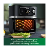 Philips 7000 Serisi Airfryer Combi Xxl Connected -8.3 L, 22 Fonksiyonlu Geniş Hacimli Premium Model+ Luciole Beyaz Lambader - Siyah