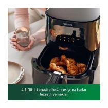 Philips Airfryer 3000 Serisi Hd9252/90 Essential L 4.1 Lt Yağsız Fritöz