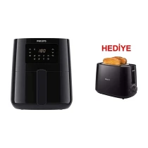 Philips Airfryer L, Yağsız, Sıcak Hava Fritözü + Ekmek Kızartma Makinesi Hediyeli