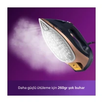 Philips Azur Buharlı Ütü 7500 Serisi 3200 Watt - Gri-Siyah