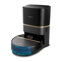 Philips Homerun 7000 Serisi Aqua Xu7100/01 Çöp İstasyonlu Siyah Gold Akıllı Robot Süpürge