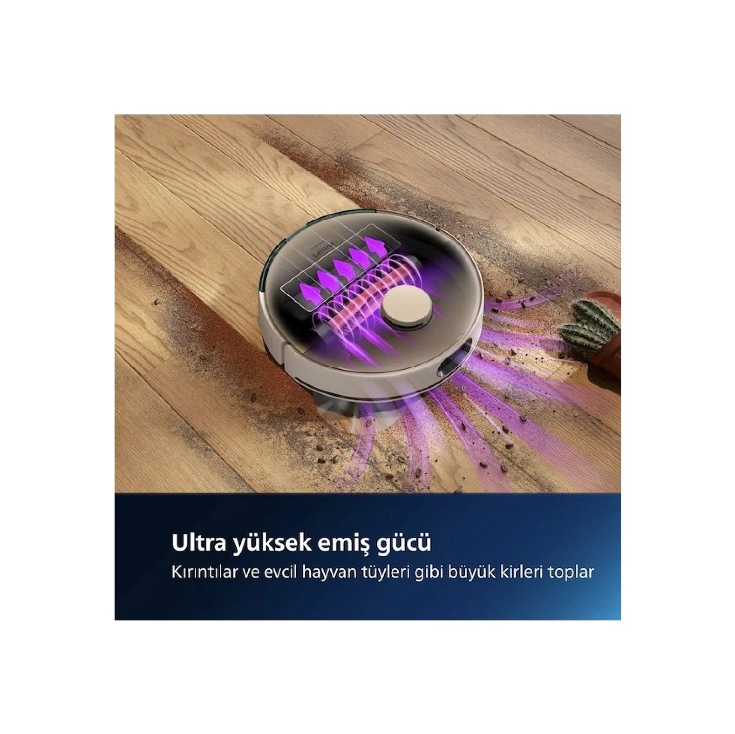 Philips Premium 7000 Serisi 5000Pa Emiş Gücü 180Dk Kullanım Istasyonlu Robot Süpürge - Görsel 3