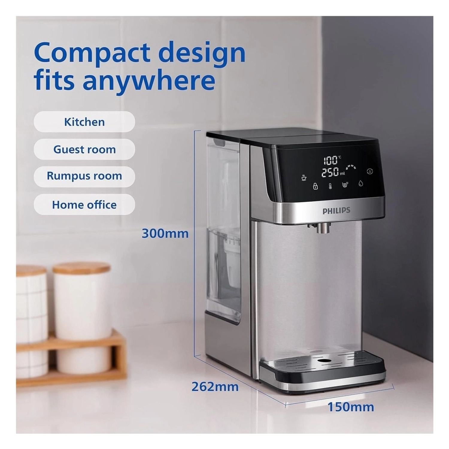 Philips Water Station Sıcak Su Sebili, 2.2L Kapasite, 6 Sıcaklık Seviyesi Ve Dokunmatik Kontrol - Görsel 5