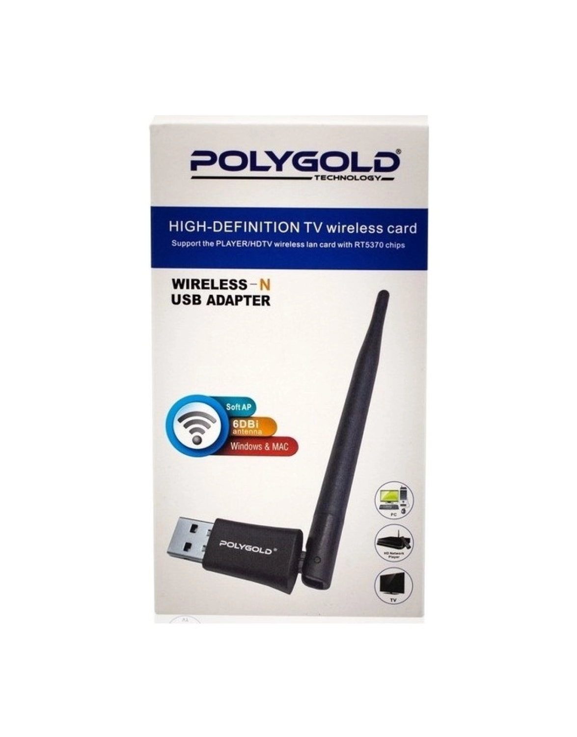 Polygold Pg-716 150 Mbps Wireless Usb Mini Adaptör - Görsel 2
