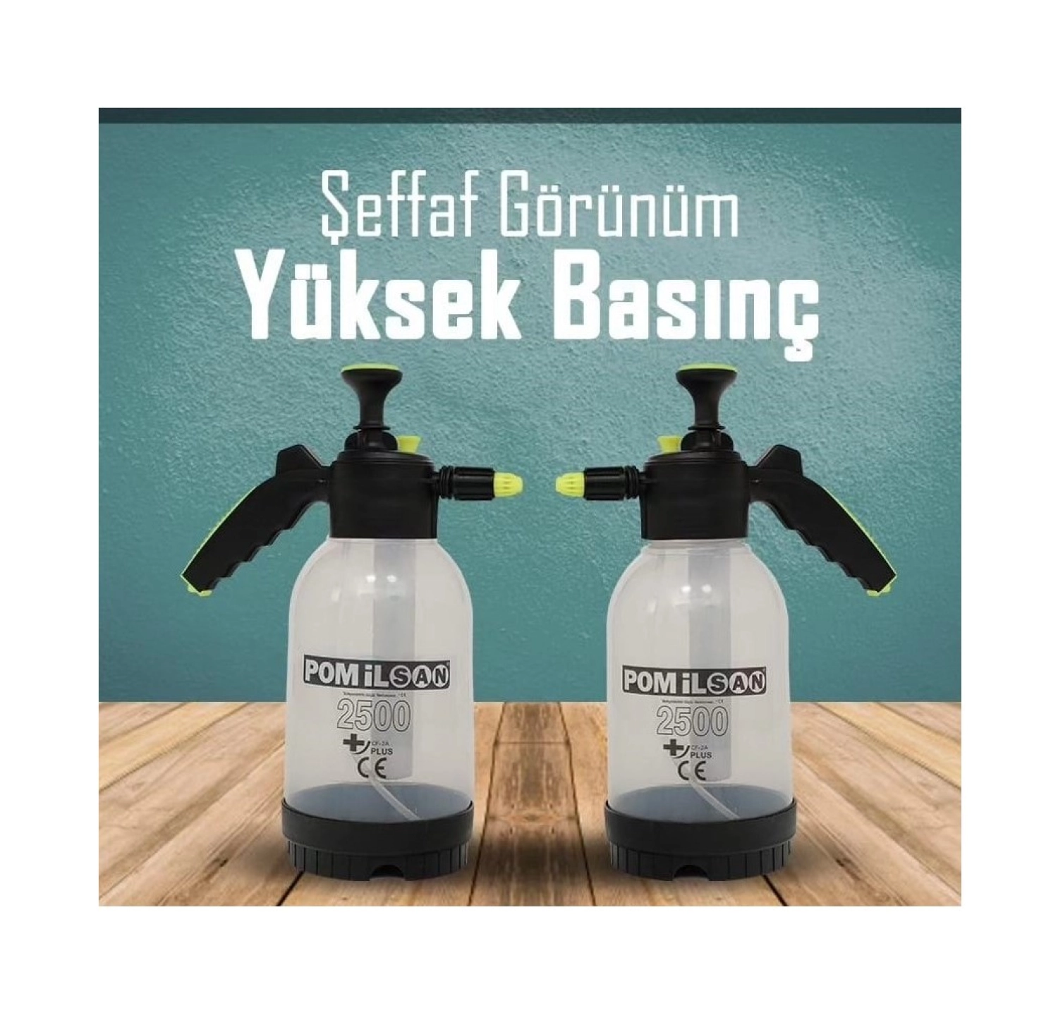 Pomilsan 2,5 Lt Manuel Şeffaf Ilaçlama Pompası - Görsel 2