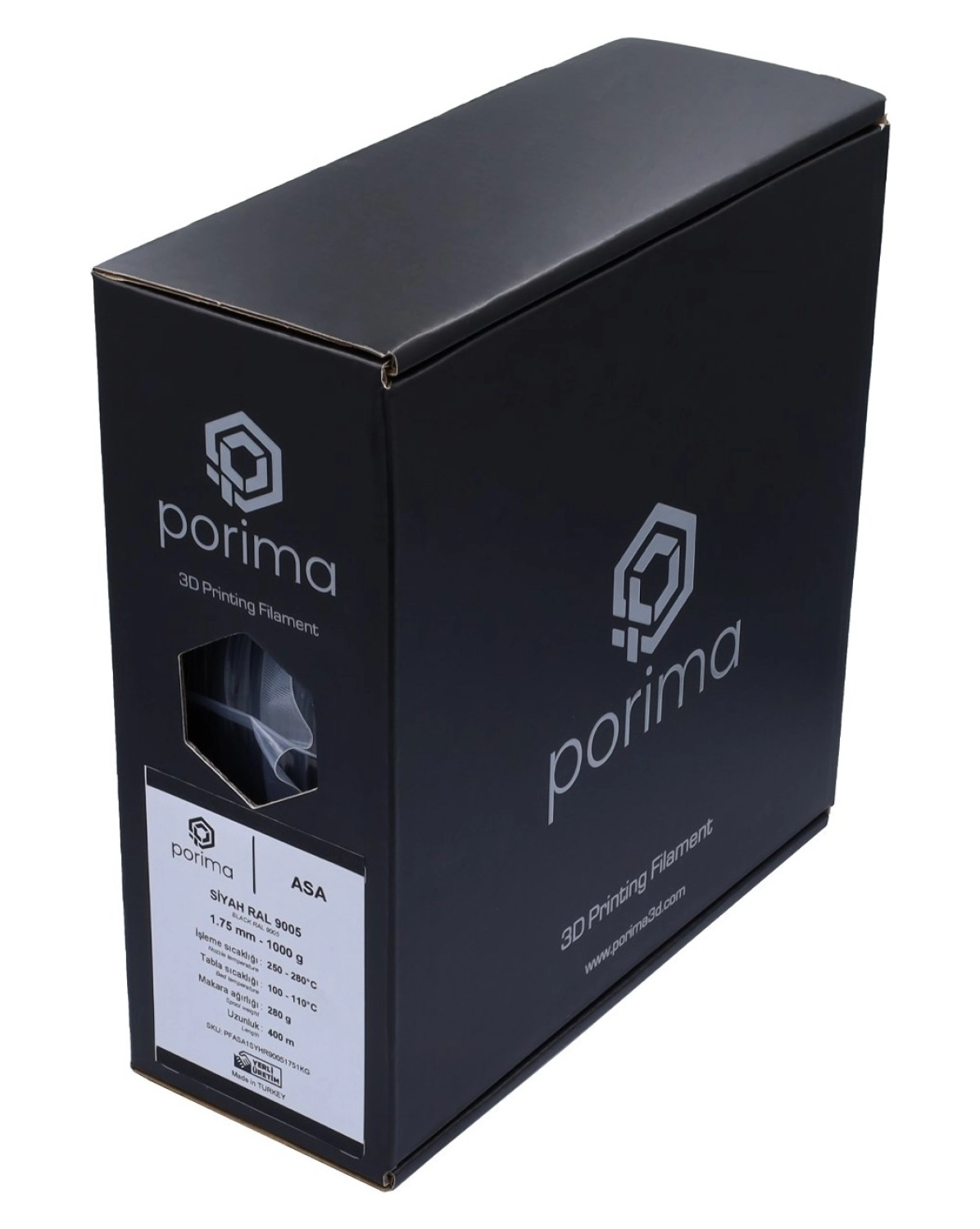 Porima Asa Filament - 1.75Mm Siyah ürün görseli