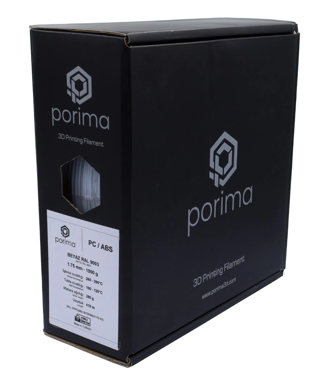 Porima Pc/Abs Filament - 1.75Mm Beyaz - Görsel 2