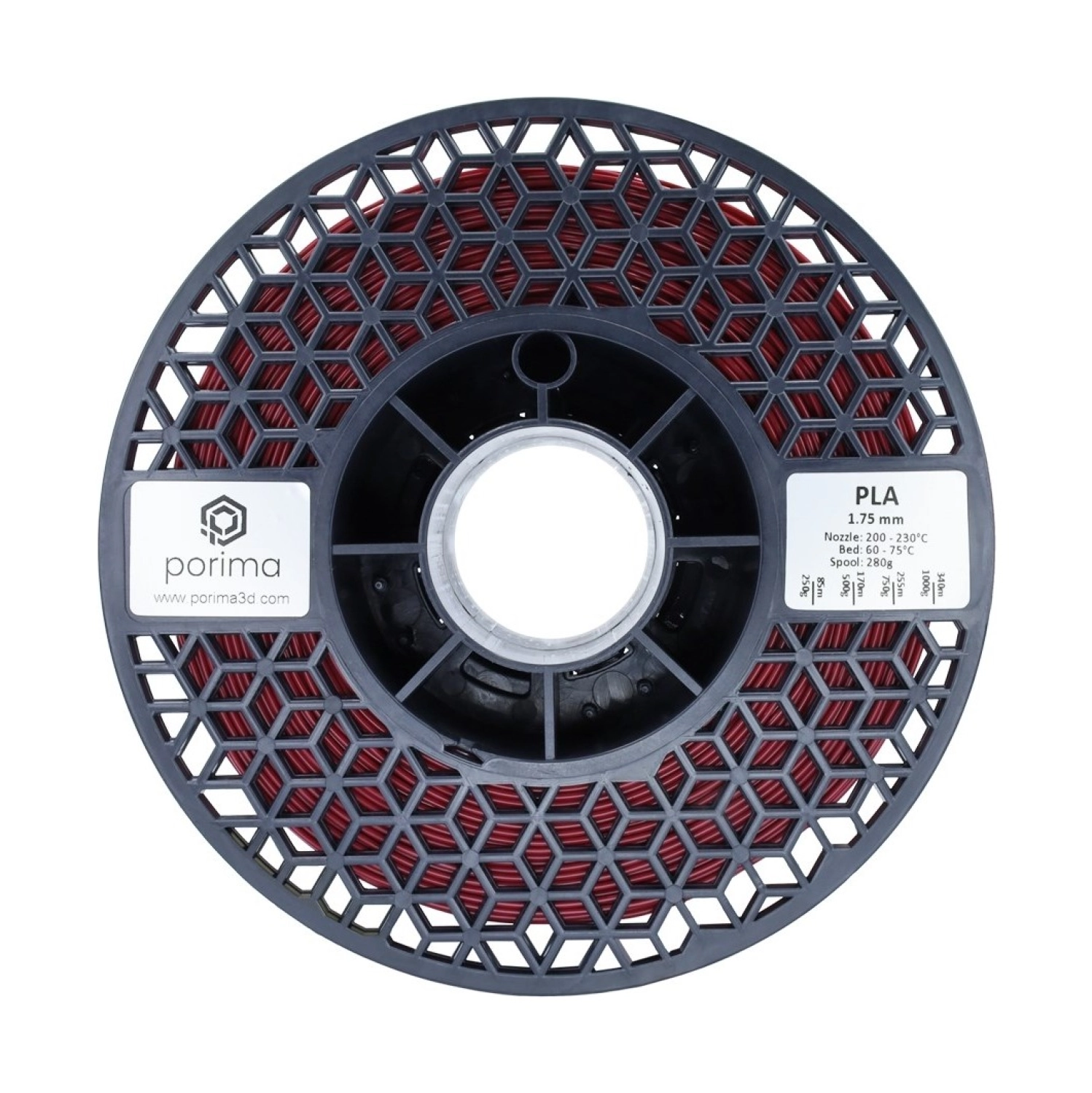 Porima Pla Filament - 1.75Mm Bordo - Görsel 2