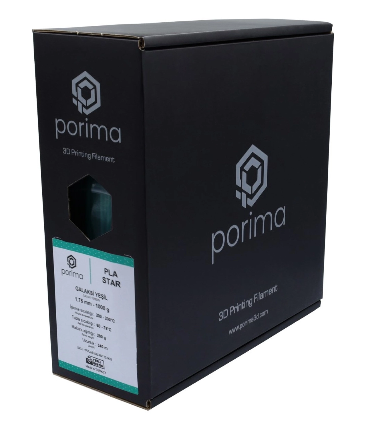 Porima Pla Star Filament - 1.75Mm Galaksi Yeşil - Görsel 2
