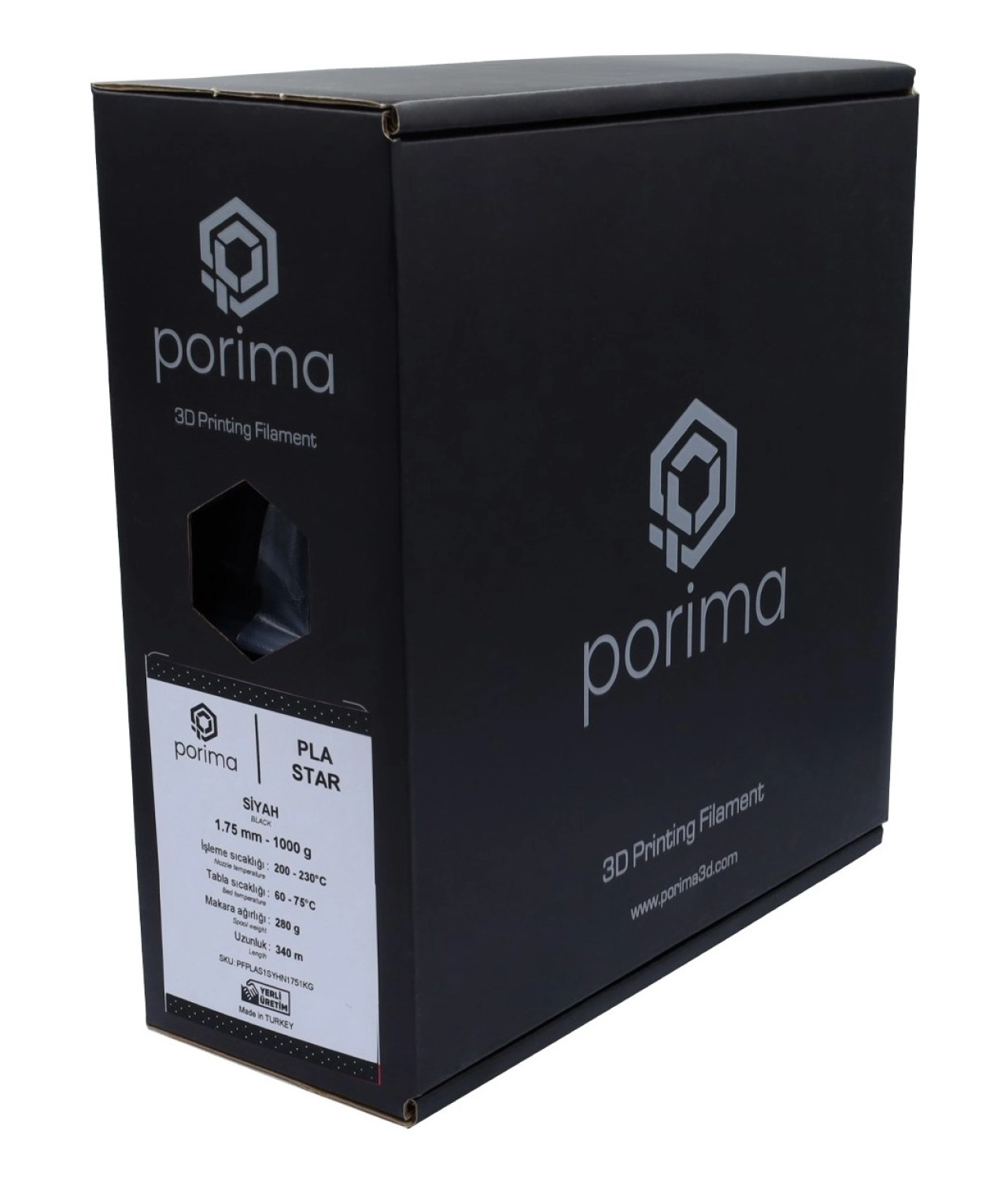 Porima Pla Star Filament - 1.75Mm Siyah - Görsel 2