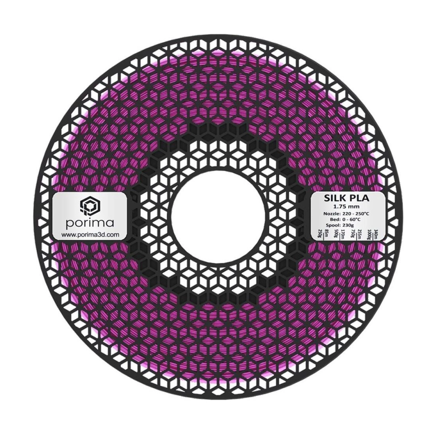 Porima Silk Pla 1.75Mm Magenta Filament - Görsel 2
