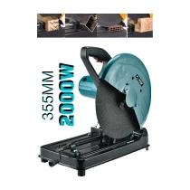 Power Black Alman 2000 W 355 Mm Bakır Sargılı Metal Şanzıman Profesyonel Profil Metal Kesme Makinesi