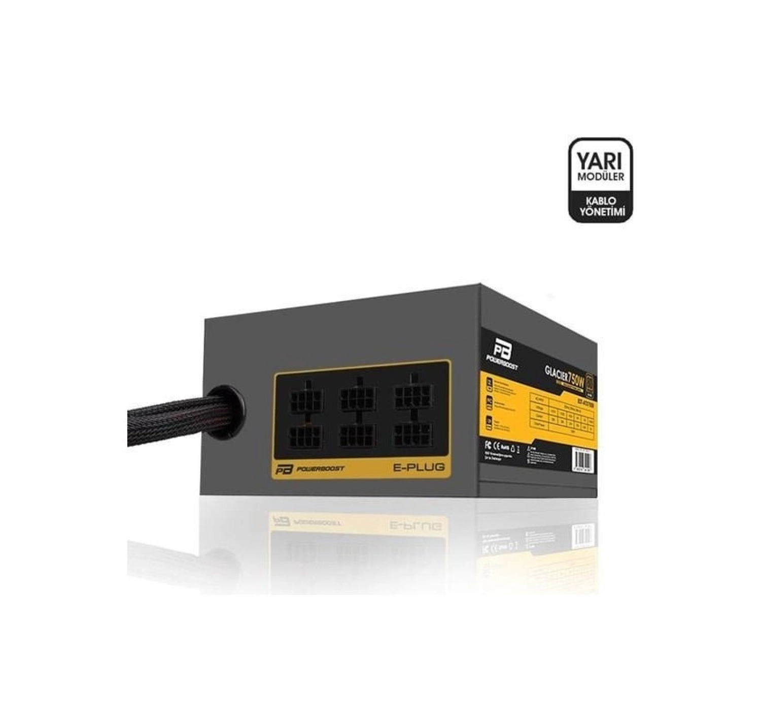 Powerboost 850W 80+ Bronze Glacıer Bst-Atx850B Power Supply ürün görseli