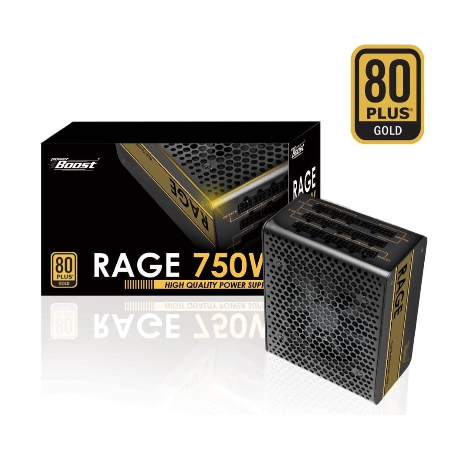 Powerboost Bst-Atx750G "Rage" 750W 80+ Gold Full Modüler 12Cm Fanlı Atx Power Supply ürün görseli