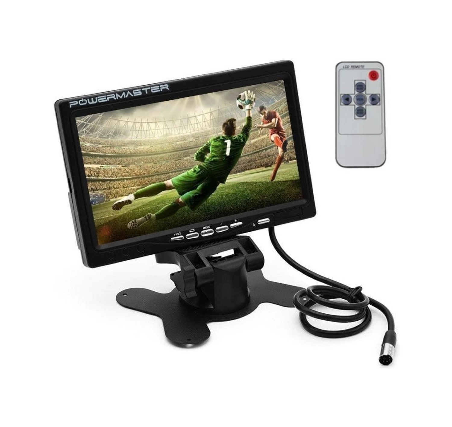 Powermaster Pm-15487 7" Tft Lcd Dijital Monitör 2 Kanal Geri Görüş Kamerası Tetiklemeli 800X480P ürün görseli