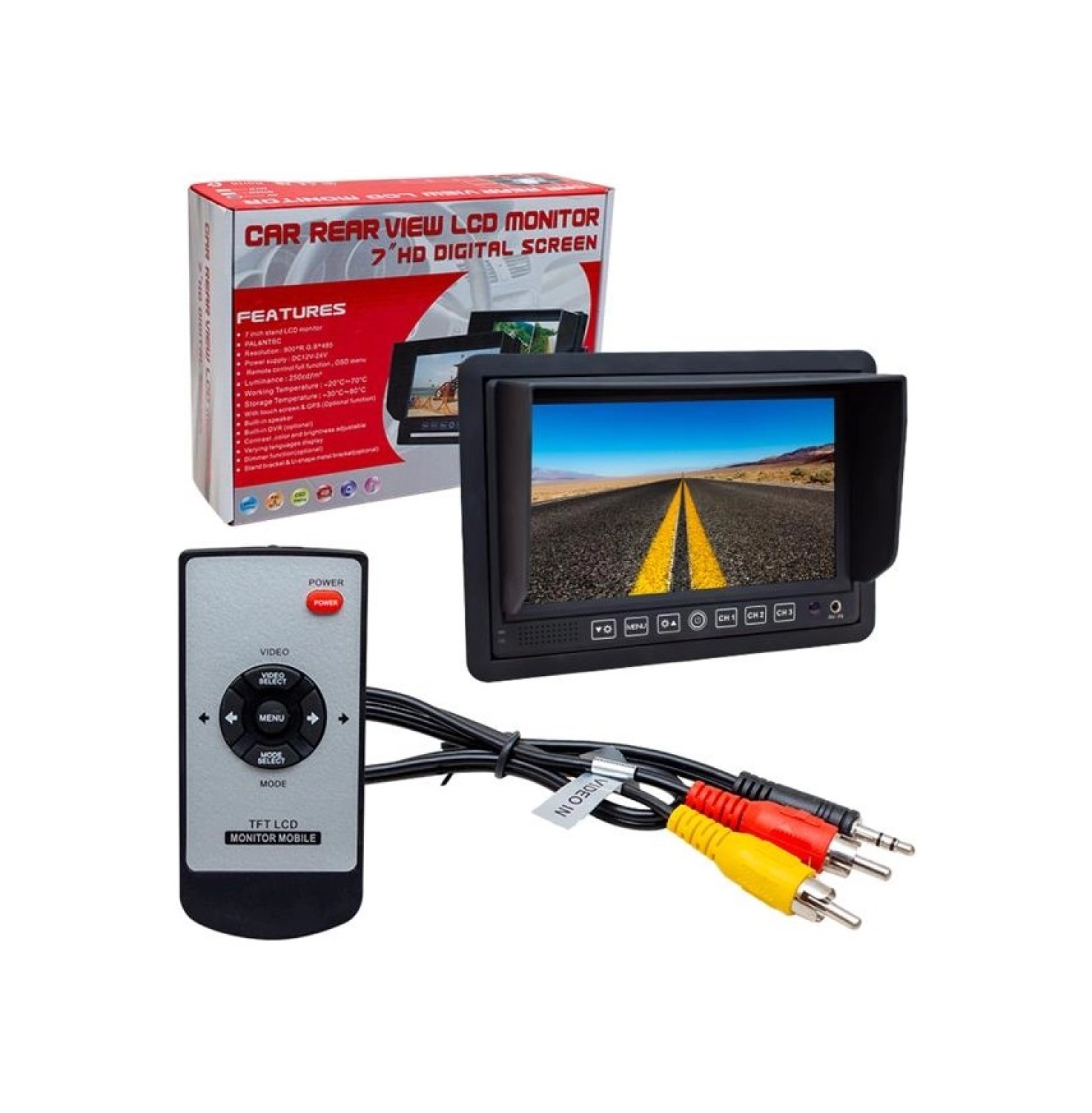 Powermaster Pm-5879 7 12V-24V 3 Kanal Av Girişli Monitör - Görsel 3