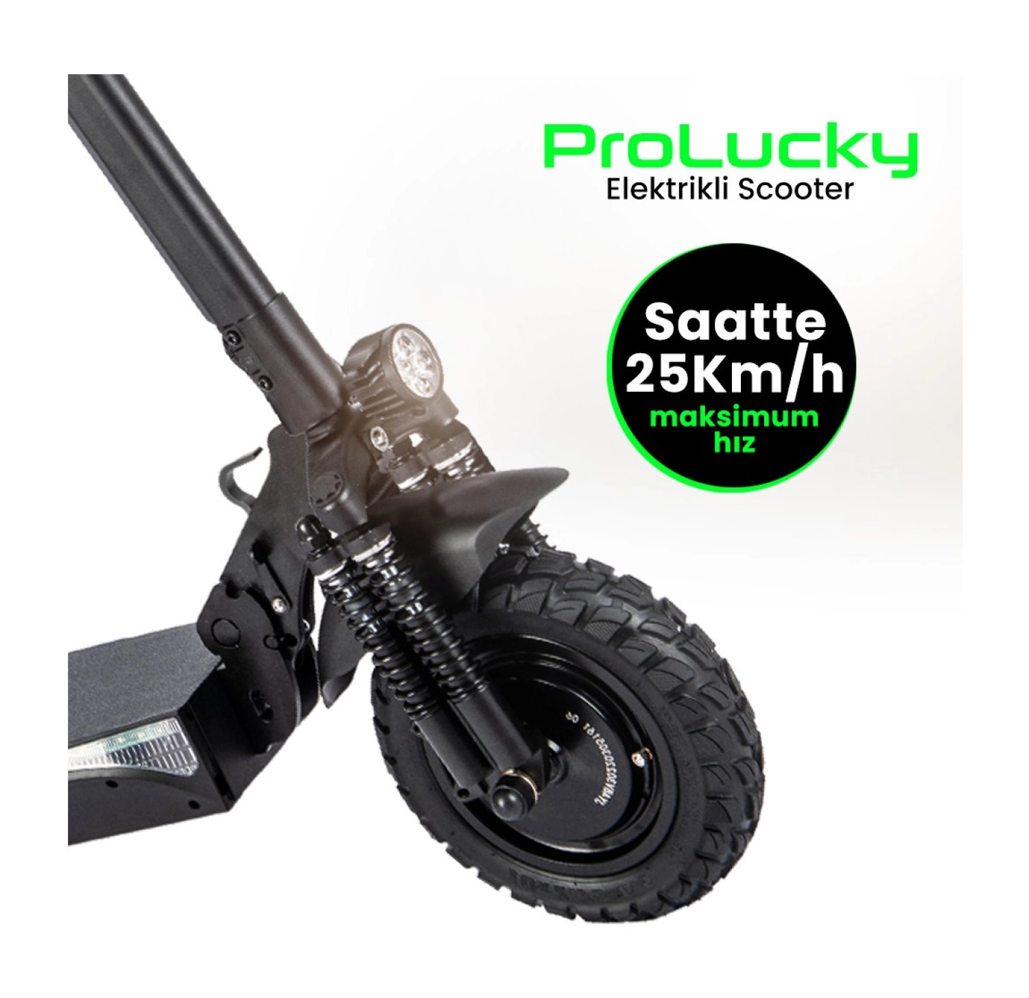 Pro Lucky Extreme Çift Motorlu Ve Çift Süspansiyonlu Elektrikli Scooter - Görsel 3