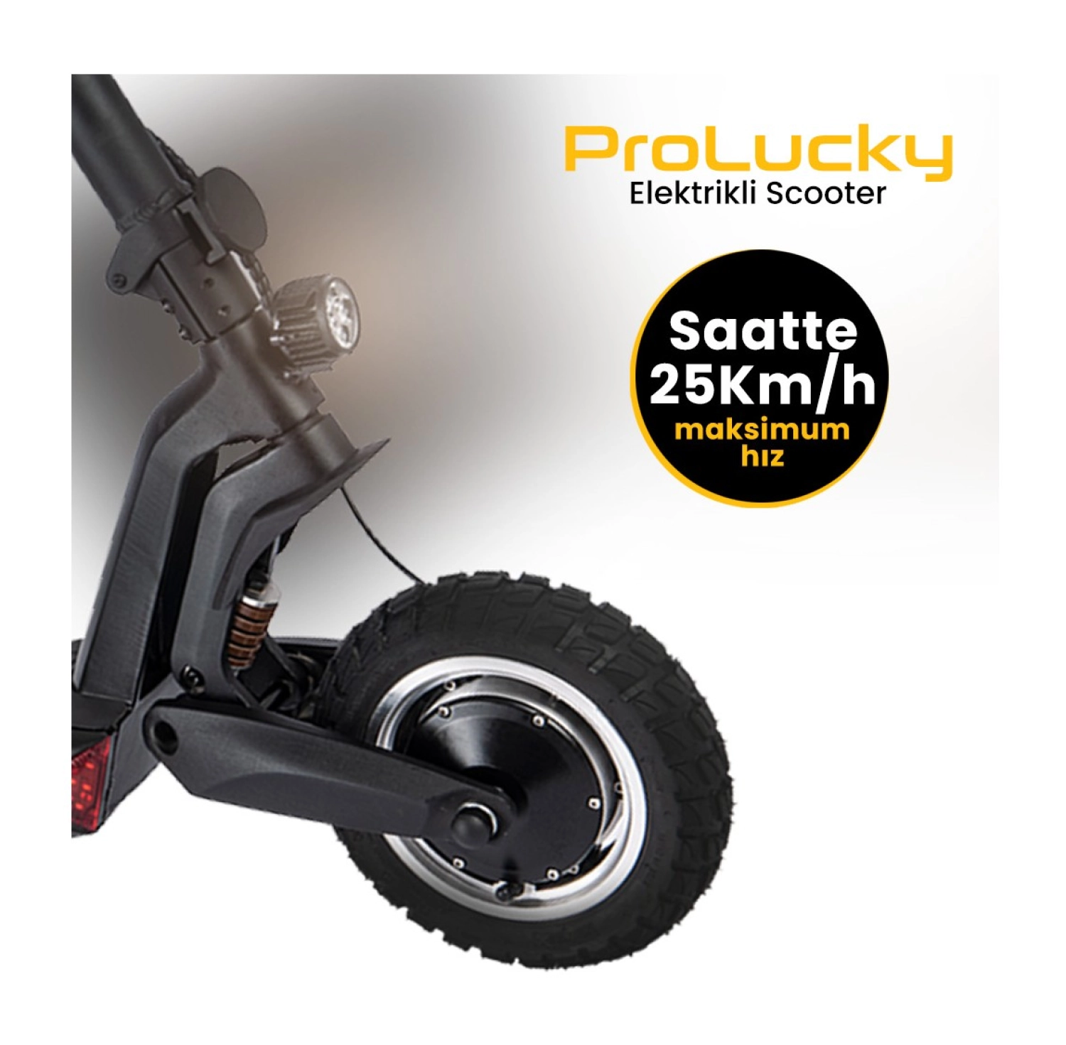 Pro Lucky Off Road Çift Motorlu Ve Çift Süspansiyonlu Elektrikli Scooter - Görsel 4