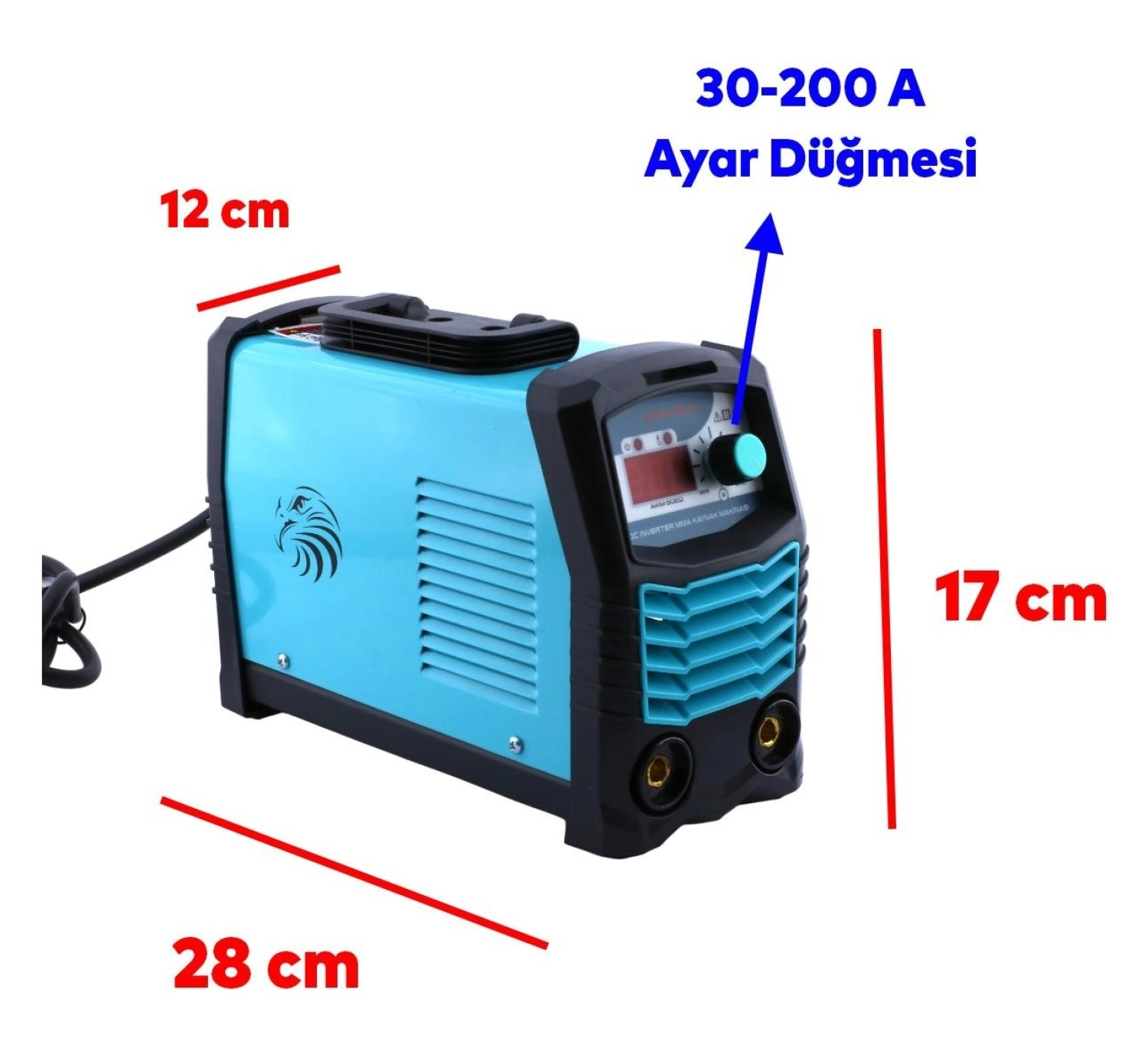 Proter Portatif inverter Kaynak Makinası Mma200 Demir Metal Birleştirme Kaynak Makina 200 A Elektrot - Görsel 3