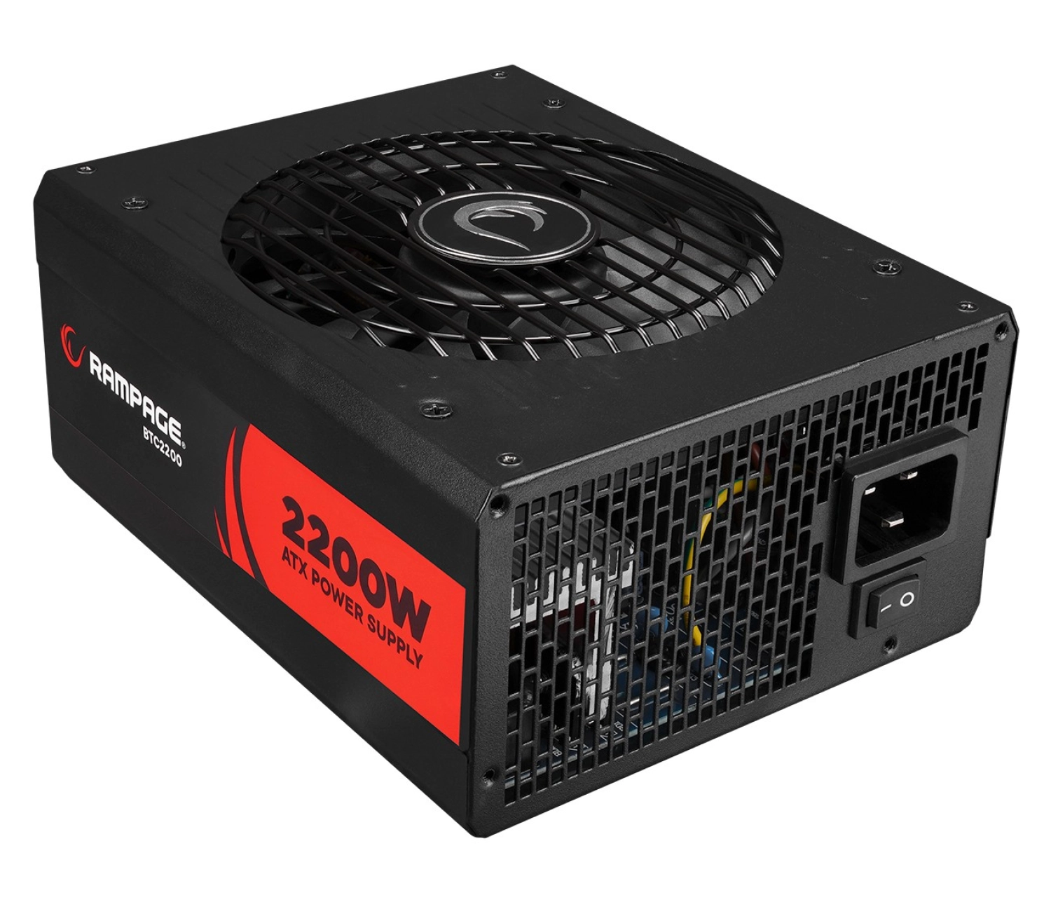 Rampage Btc2200 Real 2200W 16* Pcıe Vga Soket 14Cm+8Cm 2* Fanlı Bitcoin Power Supply ürün görseli
