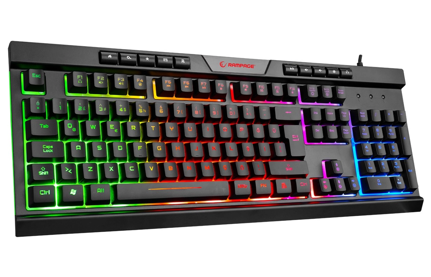 Rampage Bygame-K2 Rainbow Oyuncu Klavyesi - Görsel 3