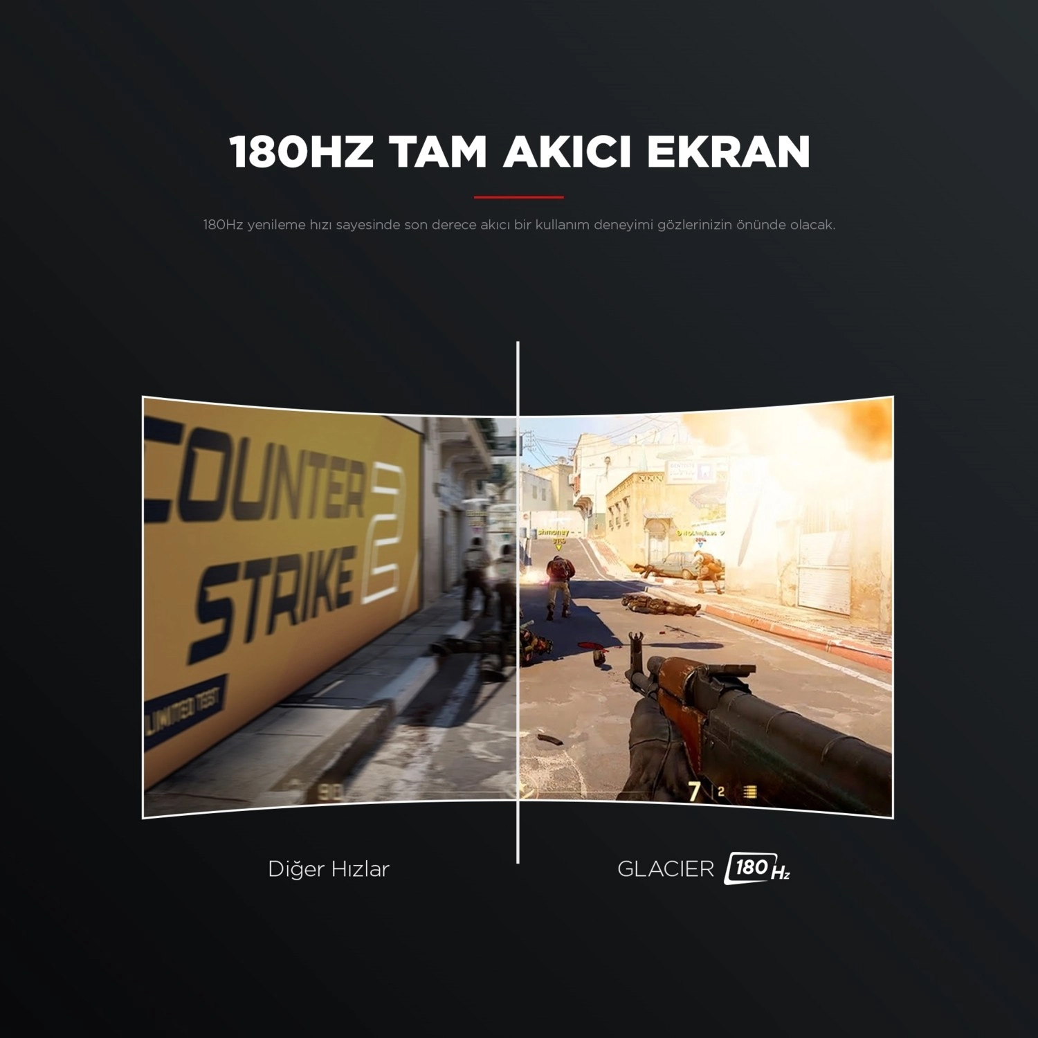 Rampage Glacier Gl27R180Q 27" Qhd 2K 180Hz 1Ms Ips G-Sync/Freesync Rgb Pivot Beyaz Oyuncu Monitörü - Görsel 3