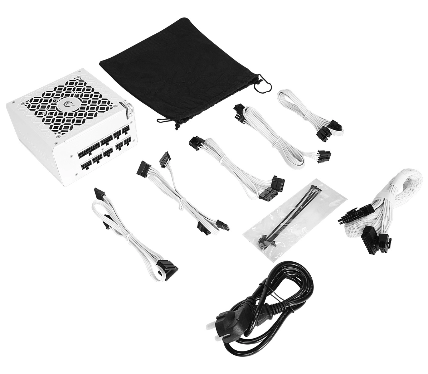 Rampage Mate M750-80Pb 750W 12Cm Fan Full Modular 80 Plus Bronze Aktif Pfc Beyaz Power Supply - Görsel 5