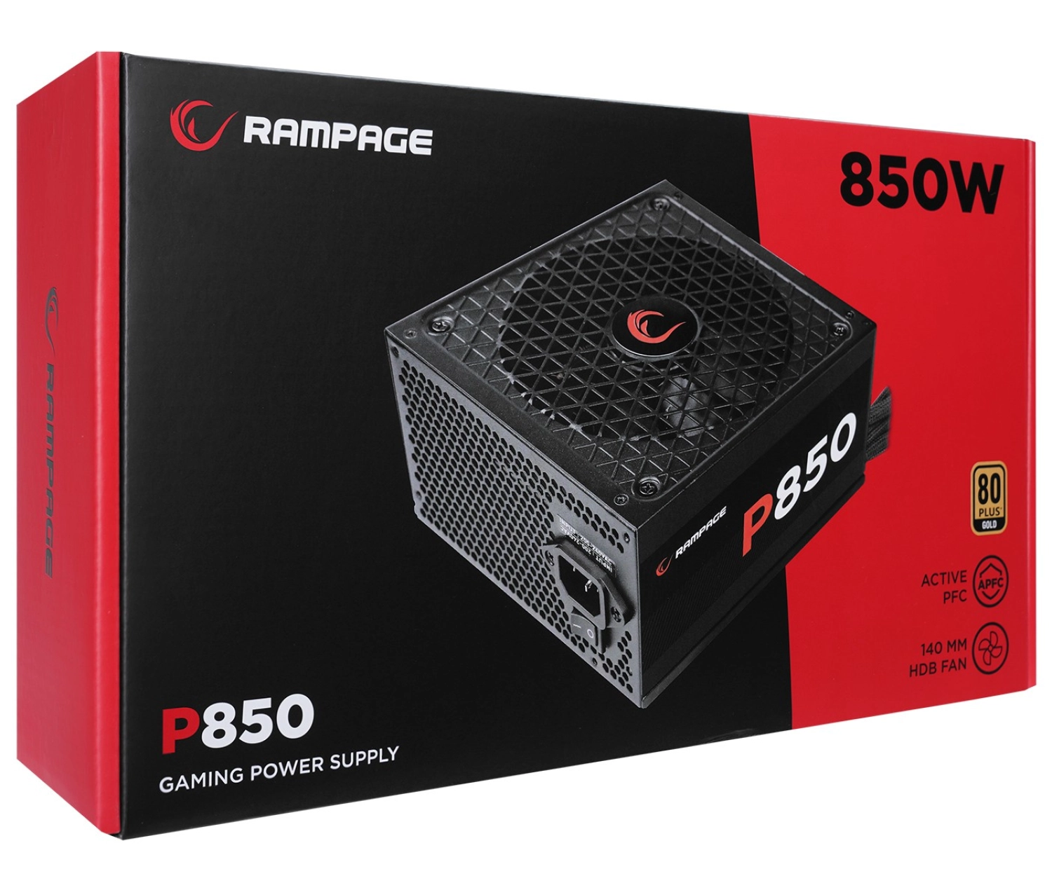 Rampage P850 850W 80+ Gold Apfc 14Cm Long Life Hdb Fan Beyaz Pc Power Supply - Görsel 5