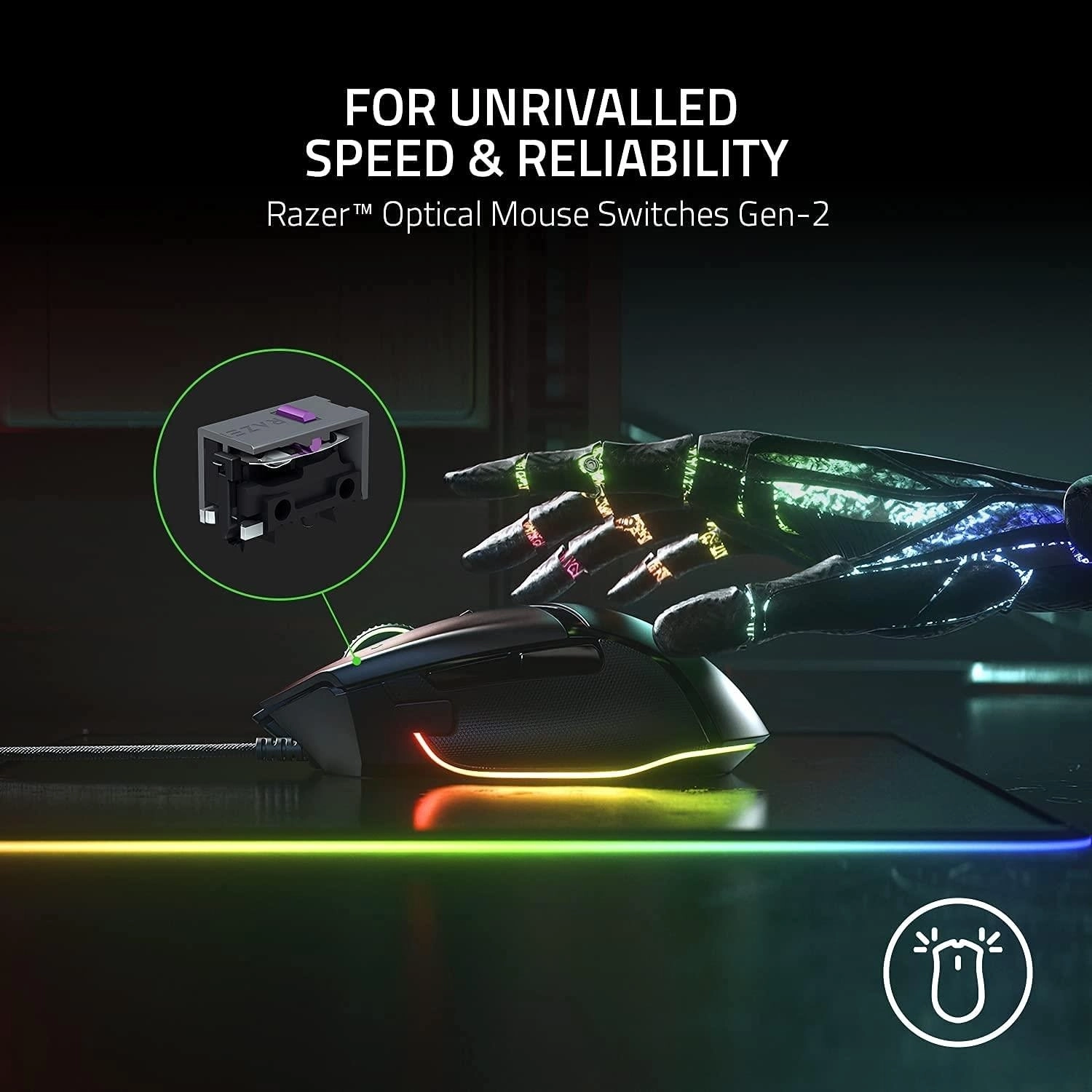 Razer Basilisk V3 Özelleştirilebilir Ergonomik Gaming Mouse Rz01-04000100-R3M1 - Görsel 7